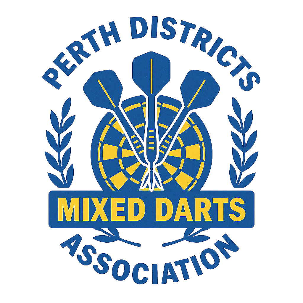 Perth Districts Mixed Darts Association logo